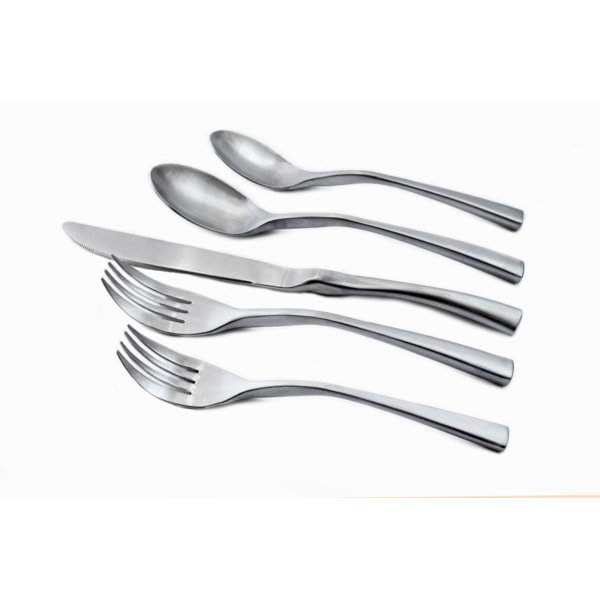 Knork Stainless Steel Flatware Set of 20 & Reviews Wayfair